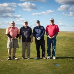 Branch Manager- Parts, Dennis Wolfe (second from left), enjoying being out on the course.