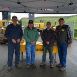 Antique Tractor Club members set up a tent at the event.