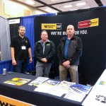 Jeff Wallace, Tim Horting and Justin Keller (left to right) spent two days raising awareness about the EPG team and gaining valuable insight at the Pacific Northwest Section American Water Works Conference.