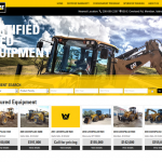 The new used-equipment website makes it easy for potential customers to find the equipment they need.